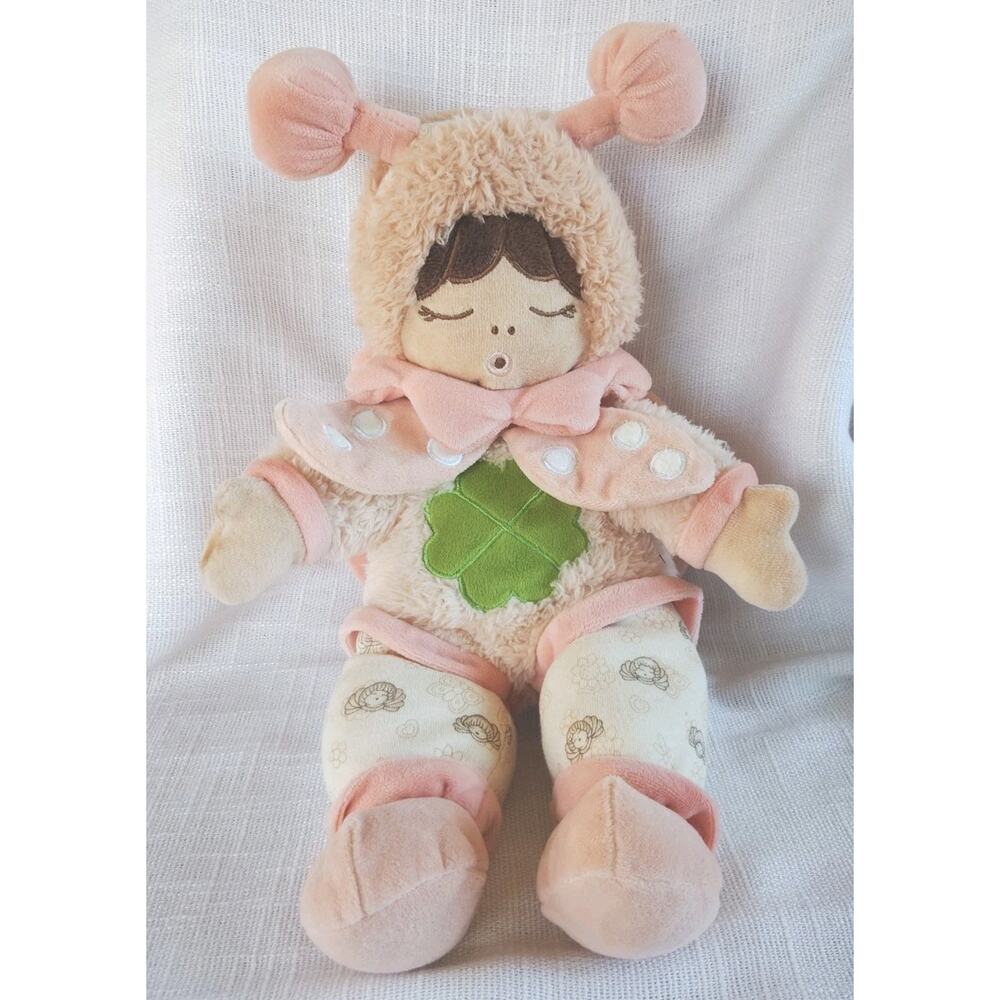 Pink Plushie Baby Doll Lady Bug Wings Thun Design Italy 13" Washable